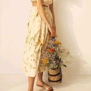 H&M Meadow of Wildflowers Flared Skirt